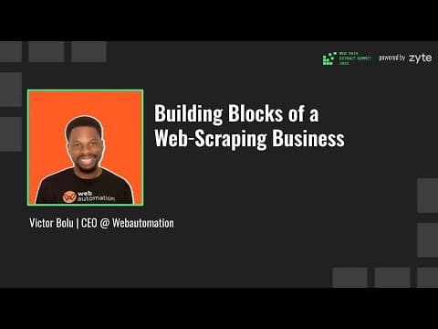 Building Blocks of a Web Scraping Business