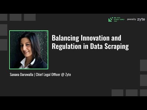 Balancing Innovation and Regulation in Web Scraping