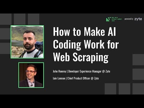 How To Make AI Coding Work for Web Scraping